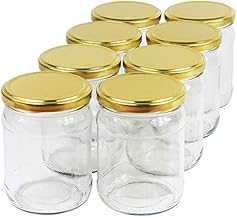450 ml Preserving Jars with Lid Gold to 82 Preserving Jars Storage Jars Preserving Jar Weck (Quantity: 12 Pieces)