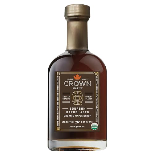 Crown Maple Bourbon Barrel Aged Maple Syrup, Bio-Ahornsirup gereift in Bourbonfässern, aus dem...
