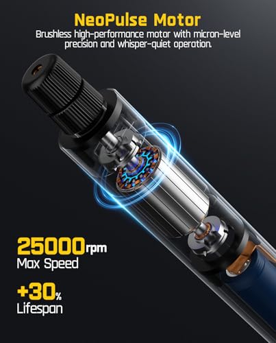 Fanttik Slim V8 Apex Car Vacuum F2 Master Mini Cordless Rotary Tool Kit 4V