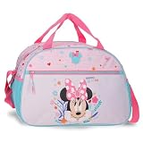 Joumma Disney Minnie Happy To Be Me Bolsa de Viaje Rosa 40x28x22 cm Poliéster 24,64L