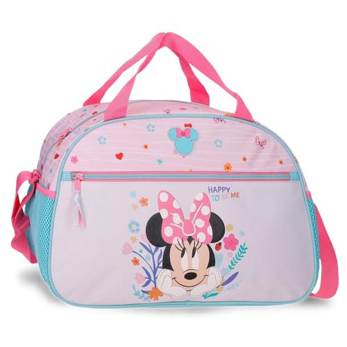 Joumma Disney Minnie Happy To Be Me Bolsa de Viaje Rosa 40x28x22 cm Poliéster 24,64L