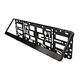2x Black effect Number Plate Surrounds Holder Frame for all cars ABS PC plastic - Image 3