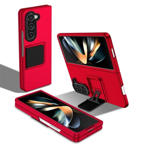 Étui rigide pour Samsung Galaxy Z Fold 3 rouge en silicone antichoc