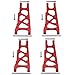 HobbyPark Front & Rear Aluminum Suspension Arms A-Arms for 1/10 Traxxas Slash 4x4 Upgrade Parts, fit Stampede 4x4, Rustler 4WD VXL-Replaces Part 3655, Red-Anodized Set of 4