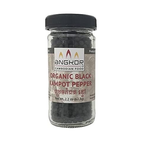 Kampot Pepper Rare Cambodian Peppercorns (Black, Spice Jar) Cover
