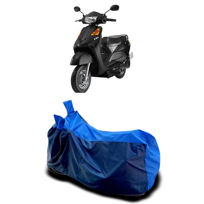 Image of DUFFEL-Two Wheeler Bike Body Cover Compatible for Yobykes Yo Exl Heat Protectio /UV-Rays /Birds Dropping /DustProof /Waterproof All Variants [Nevay Blue]