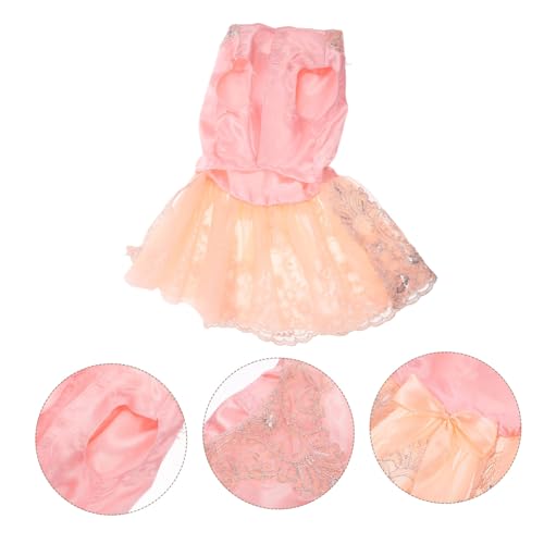 Toddmomy 3 Pecas Vestido Animal Estimação Vestido Para Casamento Vestido Bordado Fantasias Princesa