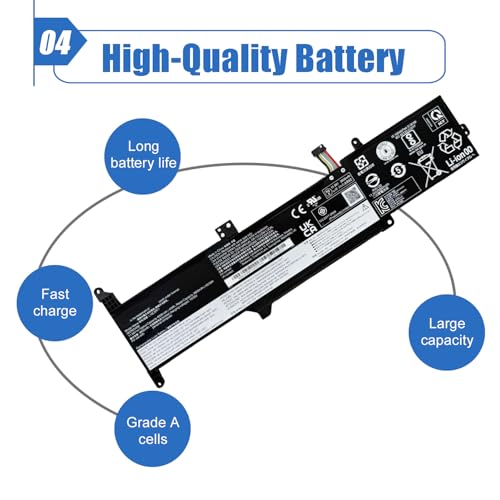 Image of L19C3PF7 Laptop Battery Compatible with Lenovo IdeaPad 3-14ADA05 3-14ARE05 3-14IIL05 3-14IML05 3-15ARE05 3-15IIL05 3-15IML05 Series Notebook L19D3PF5 L19L3PF5 5B10X02602 5B10X02607 5B10X02599