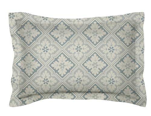Image of HOMEKART (110 TC & 110 GSM 100% Cotton Feel Bedsheet for Single Bed with One King Size Pillow Covers Soft /Breathable Wrinkel Free -60x90 Inches - (Grey Star)