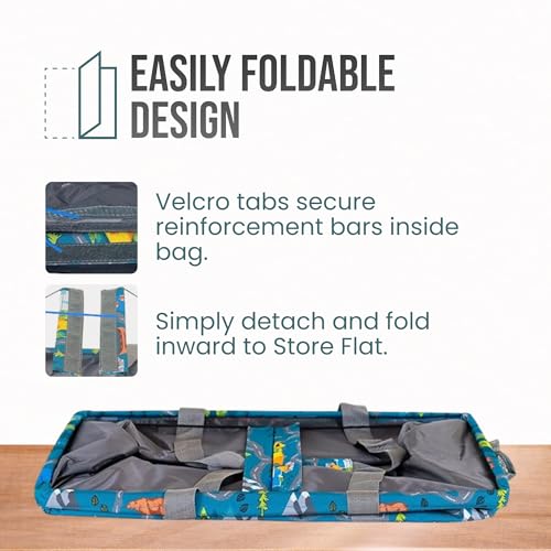 Image of Extra Large Utility Tote Bag - Oversized Collapsible Pool Beach Canvas Basket