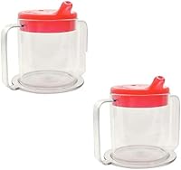 Vista 8 de Providence Spillproof Vaso sorbo para adultos de 9 onzas con 2 asas, tazas Independence para adultos para movilidad limitada, accesorios