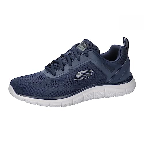 Skechers Herren Track BROADER Sneakers,Sports Shoes, Marineblau, 43 EU