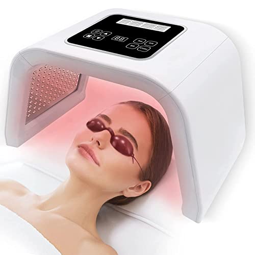 Led-Light-Therapy Red Light Therapy for Face 7 in 1 Colors LED Facial Skin Care Tool 7 Color Photon Blue & Red Light Mask Facial Neck Body Hand Skincare Beauty LED Face Equipment