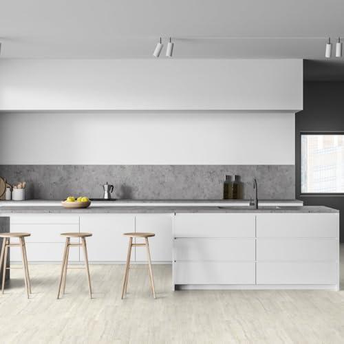 GERFLOR Dalle clipsable de sol PVC effet pierre travertin ivory Senso Clic