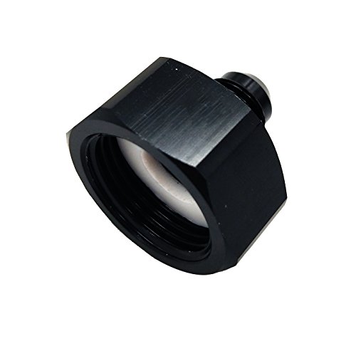 Nitrous Bottle Nut Adapter With Washer (Black, 4An) #TOP6