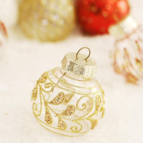 Sapin de Noël boules décoratives et coffret cadeau pour soirées de fêtes - 8