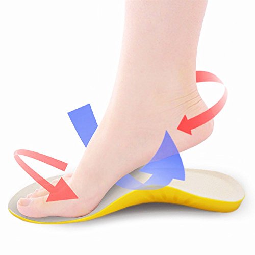 Image of Amitataha Shoe Insoles, Memory Foam Insoles, Providing Shock Absorption And Cushioning For Feet Relief, Comfortable Insoles For Men And Women For Everyday Use. (Yellow, S [Us : 4.5-6.5])