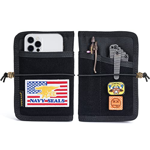 Viperade Ve11 Tool Pocket Pouch, Nylon Multitool Organizer Storage Edc Gears Pouch With 9 Pockets, Utility Edc Organizer Pouch With Diy Patch Area, Protection Bag For Your Edc Gears (Black) #TOP15