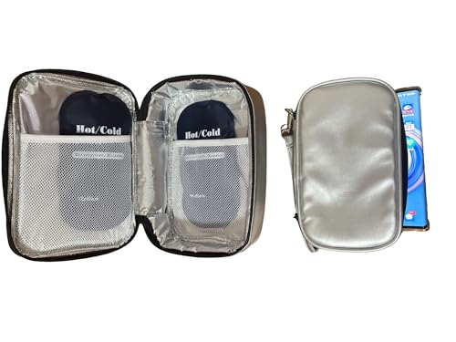 2-in-1 Phone Cooling Bag Portable Thermal car Phone Case for Smartphone Heat Protection, Hiking, Outdoor Use, Summer & Winter Ready with 2 Reusable Hot Cold Gel Packs