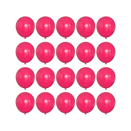 10 inch Hot Pink Latex Balloons, 100 pcs Thick Dark Pink Party Balloons Birthday Decorations (Hot Pink)