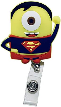 Swivels - Cartoon Retractable Badge Reel - Holder for ID and Name Tag with Alligator Clip (Minion - Superman) …