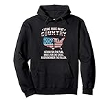 I Take Pride In My Country American Flag Patriotic Hoodie Pullover Hoodie