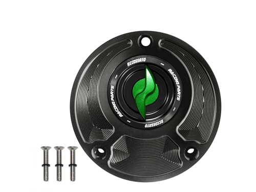 Bouchon essence cliquet vert Accossato en alu de haute précision pour Mt-03