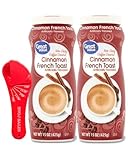 Coffee Creamer Bundle. Includes Two (2) 15 fl oz bottle of Great Value Cinnamon French Toast Coffee Creamer and (1) BVOJ SALES Adjustable Measuring Spoon (Cinnamon French Toast)