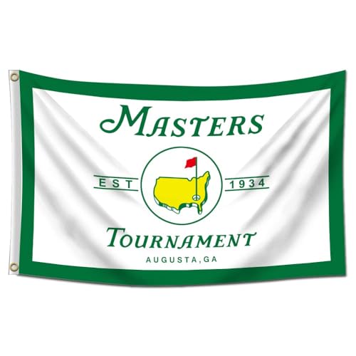 Masters Tournament Augusta Golf Flag Double Sided 3x5ft Masters Tournament Augusta National Golf Poster Tapestry for Indoor and Outdoor Home Decoration Yard Patio Lawn House Holiday Party Gift