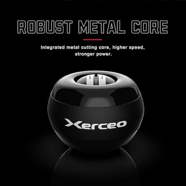 Auto-Start Power Gyro Ball, for Wrist & Forearm Training, Black