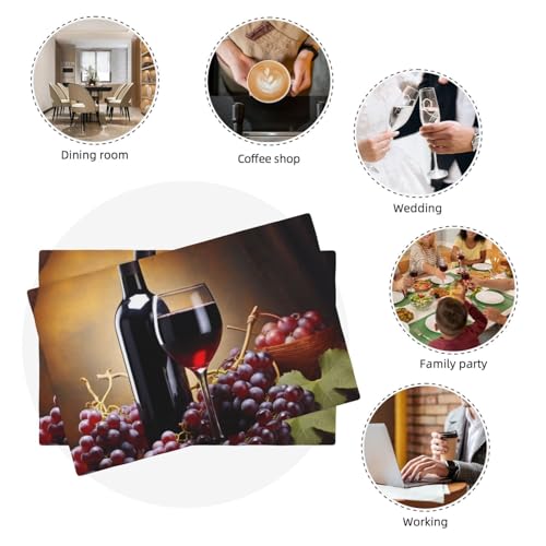 Set de table imitation lin lavable pour des repas de cuisine sans taches - 8