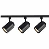 Nuvo Lighting TK323 3-Light Line Voltage R30 Bullet Cylinder Track Light Kit, Black – view 1