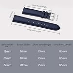 BISONSTRAP Texture Leather Watch Straps for Women and Men, Watch Replacement Bands with Quick Release, 16mm 18mm 19mm 20mm 22mm - Image 5