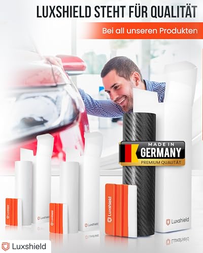 Luxshield Carbon Folie 12x100cm für Auto, Motorrad, Bike - selbstklebend, Meterware aus DE