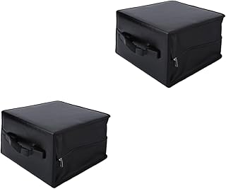 Homoyoyo 2 Pçs 360 Porta Dvd Caixa Organizadora De Plástico Bolsa Para Carro 400 Caixa De Armazenamento De Disco Bolsa De Pasta De Dvd Caixa De Armazenamento De Vídeo Preta Caixa De