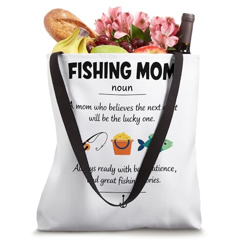 Bolso tipo tote para mamá pescadora, regalo para el Día de la Madre, para mujeres miniatura 4