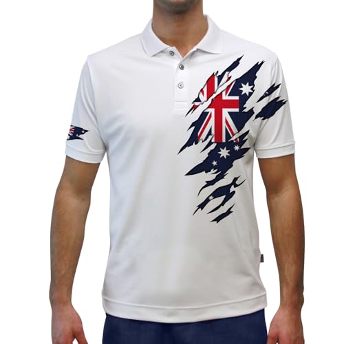Australia Patriot Heroes Dry Fit Golf Polo Shirt Men