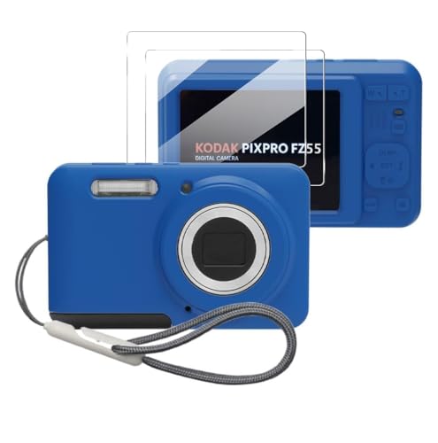 Funda de silicona para Kodak PIXPRO FZ55 color azul miniatura 1