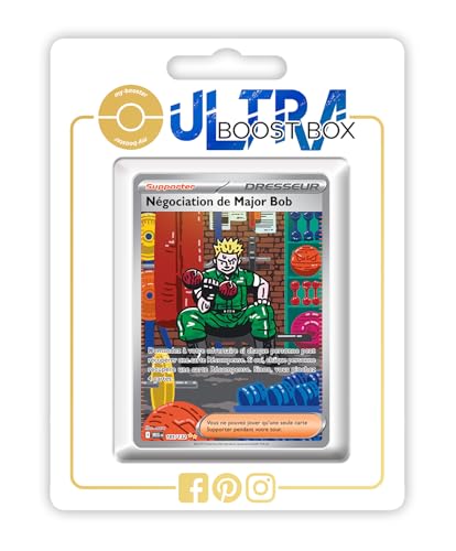 Négociation de Major Bob 185/132 Alternative Dresseur Pokémon Gallery Secrète - Myboost X Méga-Évolution 1 - Coffret de 10 Cartes Pokémon Françaises – vue 2