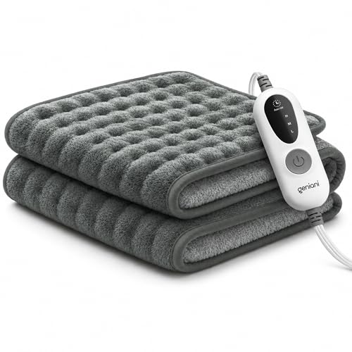 GENIANI Electric Heating Pad for Back Pain & Cramps Relief, Electric Throw, Self Care Gifts for...