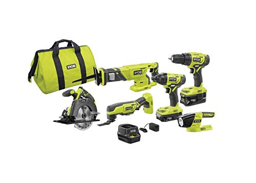 Ryobi P1819 18V One+ Lithium Ion Combo Kit