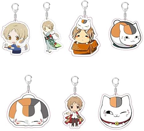 Amazon Co Jp アニメ夏目友人帳キーホルダー両面アクリルキーホルダー夏目貴志ニャンコ先生かわいいバッグストラップキーホルダーコスプレ小物 06 ホビー