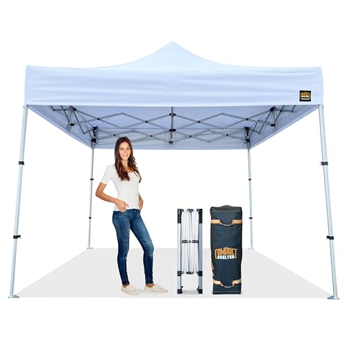 8x8 Heavy Duty Pop Up Canopy by Compact Shelter - EZ Setup, Comme...