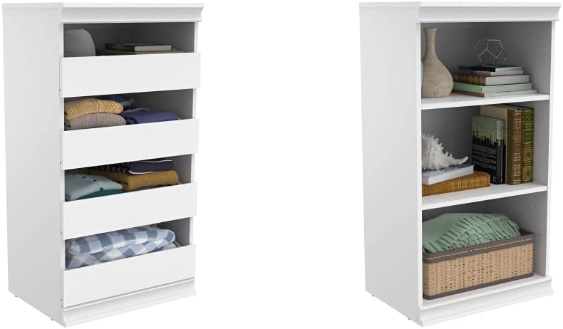 ClosetMaid Modular Storage Unit Bundle with Drawers and Shelves, White