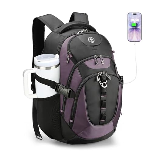 Swissdigital Travel Laptop Backpack with USB Port