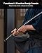 HMS Katana Japanese Sword, Hand Forged, Full Tang 1045 Carbon Steel, Clay Tempered, Dragon Tsuba, for Iaido, Gifts & Collectors (Solid)