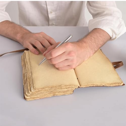 Image of Leather Journal Travel Diary, Handmade Vintage Bound Notebook for Men & Women Antique Finish Genuine Leather Quality Unline Brown Paper for Notes Art Sketchbook 7.5X5.5 Inches (Brown)