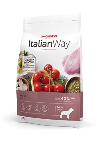 Italian Way Comida para Perros Sensitive Pato  Adult  Medium  3000 gr