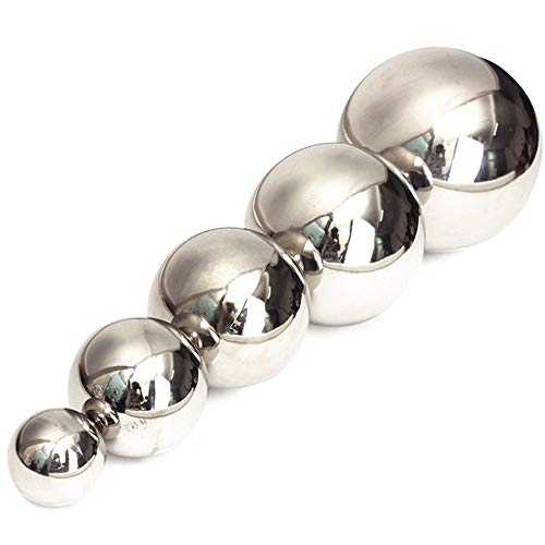 Gazing Globe -6/5/4/3Inch Gazing Ball, Stainless Steel Shiny Mirror Balls for Gardens and Ponds, 2-Pack (3inch) - Thumbnail 3