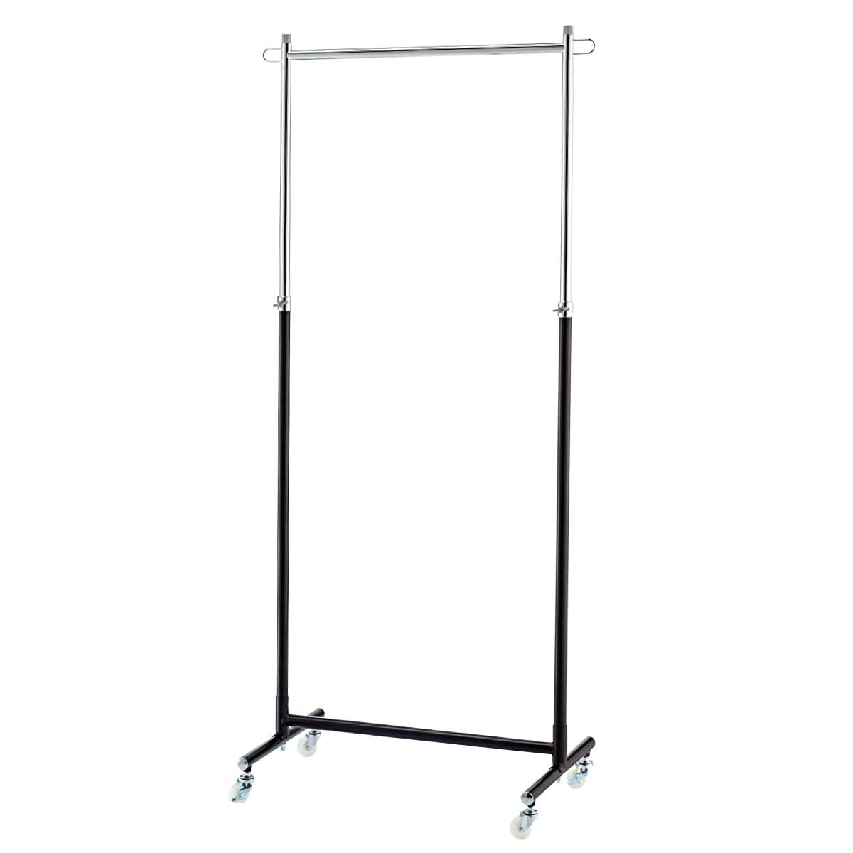 Amazon｜組立式ハンガーラック ブラック 幅71×奥行42×高さ108～178cm